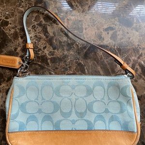 Blue Coach bag